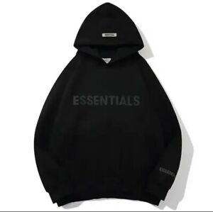 Essentials hoodie/sweatshirt unisex men and woman black s-3xl