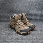 Merrell Shoes Mens 8 Brown Walnut Moab Mid Ventilator Nubuck Hiking Boots