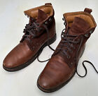 LL Bean SIGNATURE Ankle Boots Men Size 12 Leather Suede Brown Chukka Shoes