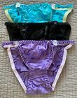 INTIMATE Gift In Home  5 days  3 Womens 100% SILK Bikini Panties Briefs US S M