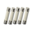 Pack of 5 MDA 6A (BK/MDA 6A) 125V/250v Slow Blow Ceramic Fuses, T6A 6 amp, 6x30m