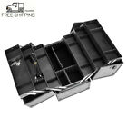 Makeup Train Case Professional Adjustable 6 Trays Cosmetic Storage,Free Delivery