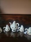 New Johanna Parker Halloween Gus the Ghost Set With 5 MUGS And Matching Teapot