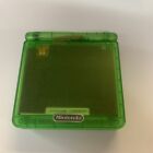 Nintendo Game Boy Advance SP Handheld Console  Green Reshelled Tested WORKING