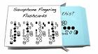 Saxophone Fingering Flashcard Set (alto, tenor, bari, soprano)