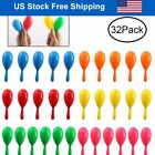 32Pack 4IN Mexican Maracas for Kids Neon Fiesta Party Favors