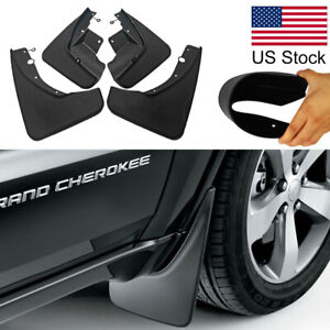 4x Matte Black Front Rear Splash Guards Mud Flaps For 11-22 Jeep Grand Cherokee