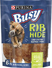emboot Busy Bone 381775 8.75 oz Purina Busy Beefhide Rib Shaped Dog Treats