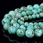 African Turquoise Gemstone Grade AAA Round 6MM 8MM 10MM Loose Beads (A294)