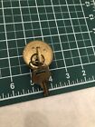 Corbin Russwin Mortise Cylinder 2 Keys Vintage Solid Brass 1 1/4 Used Lock