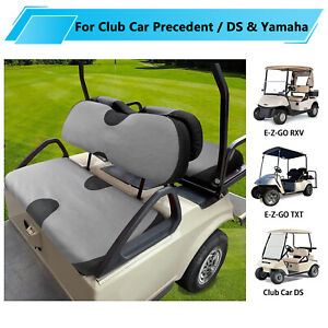 Front+Rear Seat Bench Protection Cover For Golf Cart Club Car EZGO RXV Yamaha DS