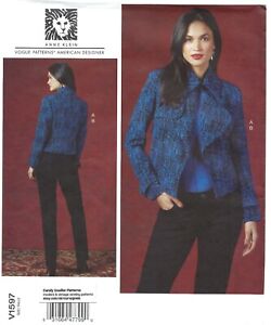 Vogue V1597 ANNE KLEIN Lined Blazer Jacket & Pants Sz 14-22 UNCUT Pattern
