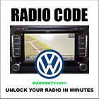 UNLOCK  RADIO CODES VW RCD300  PIN 6 STEREO RNS510 VOLKSWAGEN FAST SERVICE