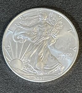 2021 $1 Type 1 United States American Silver Eagle 1 oz Brilliant Uncirculated