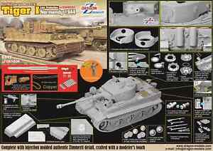 Dragon 6947 1/35  Tiger I Late Prod w/Zimmerit (Normandy 1944)  2023 upgrade