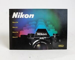 Nikon EM FE FM F3 Brochure Guide Book 35mm SLR Film