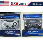 For Sony Wireless PlayStation 3 PS3 DualShock Controller Black White Blue