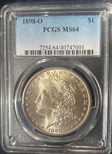 New Listing1898-O Morgan Silver Dollar PCGS MS64 Beautiful Coin