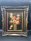 Vintage Floral Oil Painting Signed Marillo 12.5