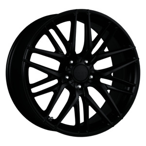 1 New Flat Black Full Painted 18X8 35 5-112 Drag DR-77 Wheel