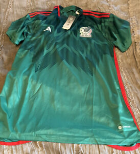 Adidas Mexico 2022 2023 Home Soccer National Team Jersey 3XL Green NEW World Cup