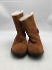 Cole Haan Womens Brown Suede Round Toe Mid-Calf Snow Boots Size 9