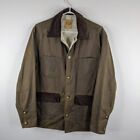 Scully Wahmaker Waxed Cotton Brown Old West Frontier Jacket Size Small