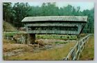 Covered Bridge Over Arney Run Fairfield County Ohio Vintage Postcard A62