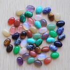 50pcs/lot natural gemstone mixed Oval CAB CABOCHON stone beads 10x14mm Wholesale