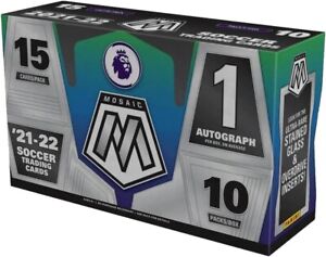 2021-22 Panini Mosaic Soccer Premier League HOBBY Box Factory Sealed (b)