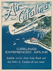 Air Catalina Seaplane Service NEW Metal Sign: Long Beach to Catalina California