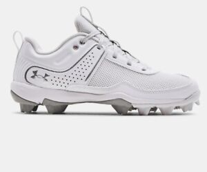 Under Armour Glyde RM Womens Softball Cleats Shoes White Size 8.5 New