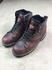 Mens Brown Thorogood Boots Size 12W Leather Lace Up Work Boots