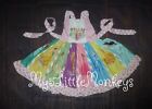 NEW Boutique Princess Ariel Cinderella Belle Rapunzel Girls Ruffle Twirl Dress