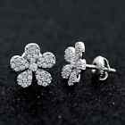 14K White Gold Plated 3Ct Lab Created Round Diamond Women's Beauty Stud Earring