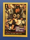 GINO MARCHETTI (Dec) HOF Signed 1991 Enor #92 Baltimore Colts Autograph Auto