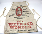 Vintage Nail Apron I'm A Weekend Wonder Advertising Armstrong Ceiling