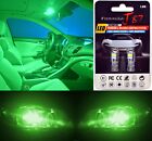 LED 3030 Light Green 194 Two Bulbs License Plate Rear Replace OE Color JDM