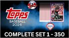 2024 Topps Series 1 Baseball Complete Base Set #1-350 - Ships Today