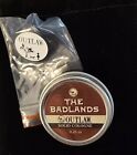 Outlaw The Badlands TRAVEL TIN 0.25 OUNCE Solid Cologne + FREE COLLECTIBLE PIN.