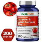 NusaPure Lycopene & Lutein Complex 60mg per caps 200 Veggie Capsules (Non-GMO)