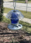 Small Handmade Hanging Bird Feeder with Recycled Glassware 6