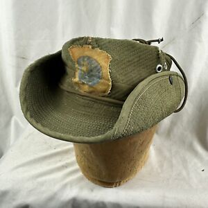 Original Vietnam War ARVN Patched Slouch Hat Named