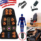 8 Mode Massage Seat Cushion with Heated Back Neck Massager Chair for Home/Office