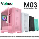 Vetroo M03 Compact Computer Case Micro ATX/Mini ITX Gaming PC Case w/ 120mm fan
