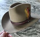 John B. Stetson Vintage 4X Beaver Western Cowboy Hat Brown 7 1/4 - SHARP!
