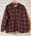 Wrangler Sherpa Lined Plaid Long Sleeve Button Down Flannel Shirt Men's Large
