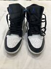 Nike Mens Air Jordan 1 Mid 554724-140 Black Basketball Shoes Sneakers Size 9.5
