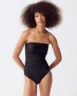 J.Crew Ruched bandeau one-piece swimsuit NWT Size 10