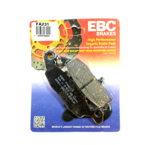 EBC FA231 Brake Pads - Organic High Perf Brake Pads for Motorcycle - 1 Pair